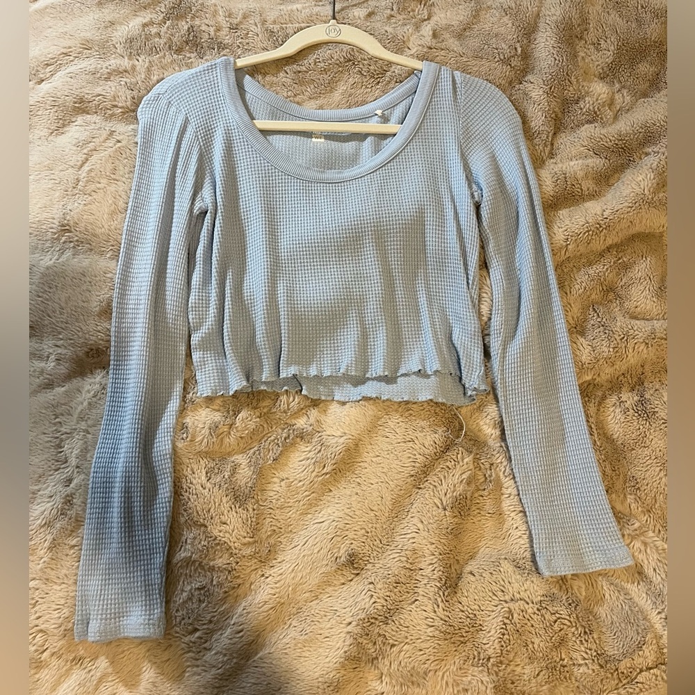ME to WE (S) Blue Crop Top